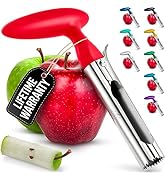 Zulay Kitchen Premium Apple Corer Tool - Ultra Sharp, Stainless Steel, Serrated Blades for Easy C...
