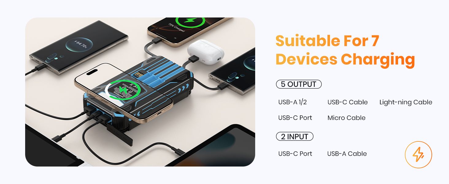 charge 7 devices at once
