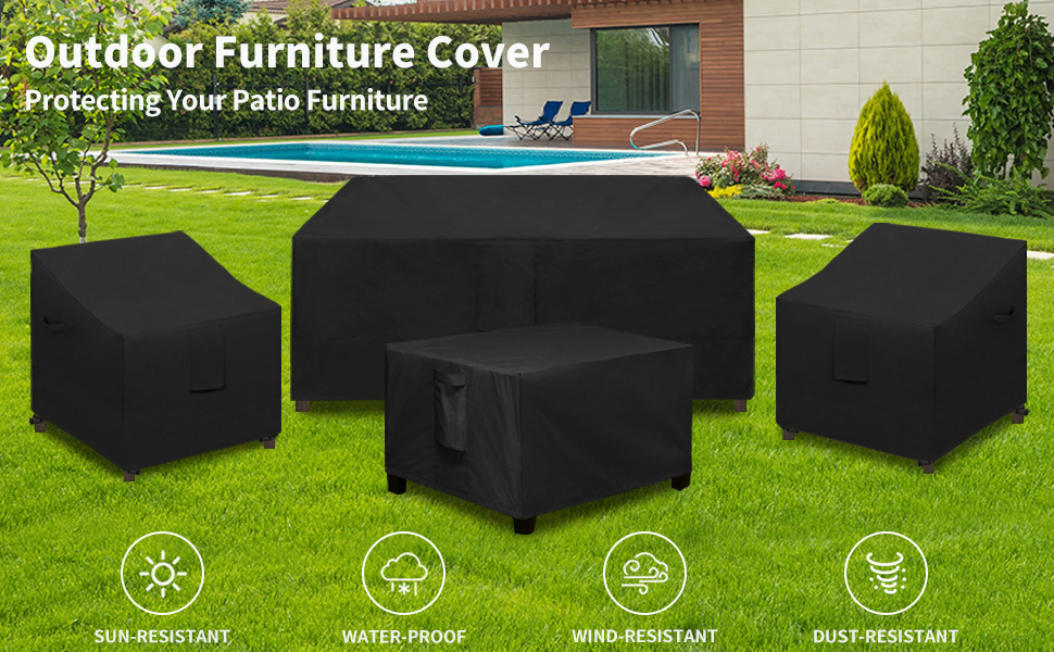 EasyGoing Waterproof Patio Sofa Cover UV Resistant 2