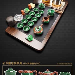 功夫茶具セット家庭用事務室の接客Q Amazon.com: 全自动一体套装功夫茶具家用办公室泡茶喝茶茶桌茶几