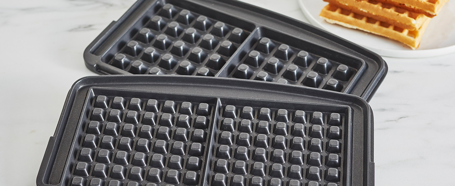 GreenPan Healthy Ceramic Nonstick Reversible Waffle Plates