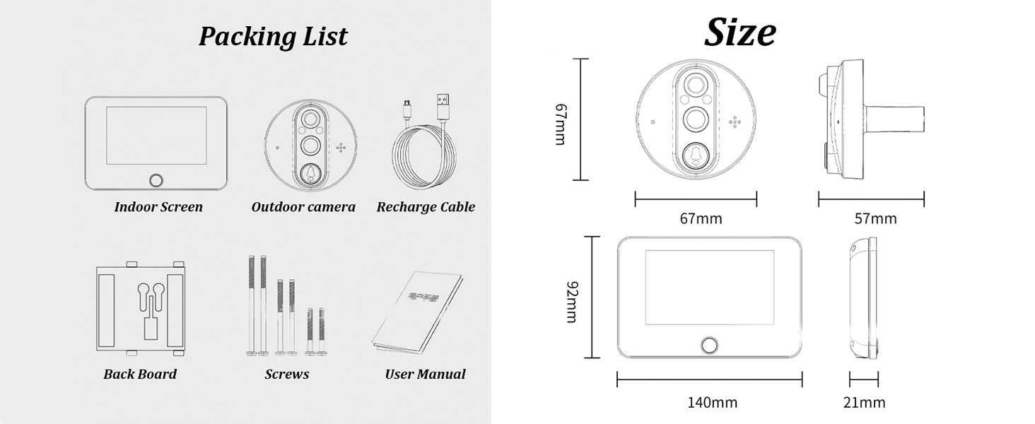 peephole camera wifi