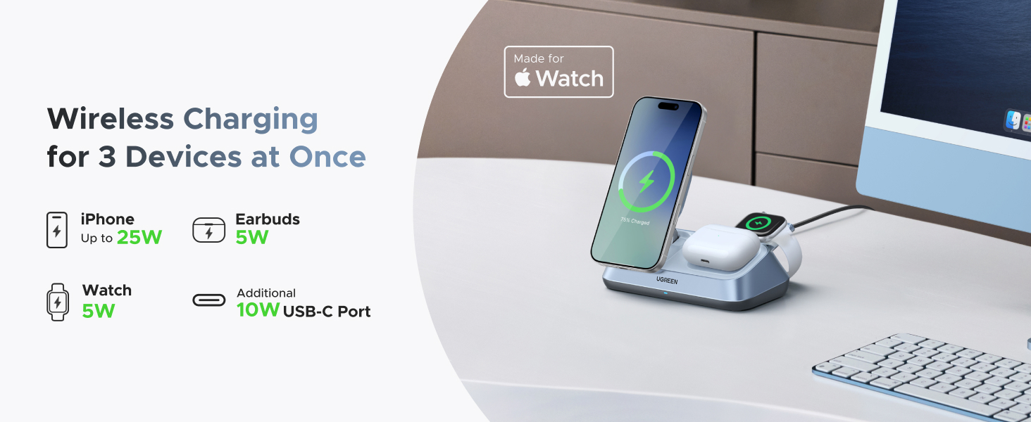 Wireless Chargingfor 3 Devices at once