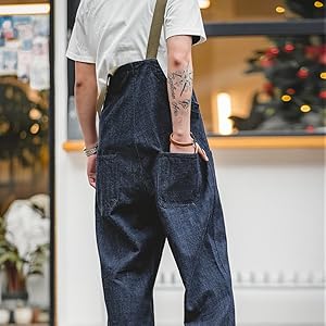 Amazon | [BREAORTION] 米海軍 U.S.NAVY オーバーオール メンズ