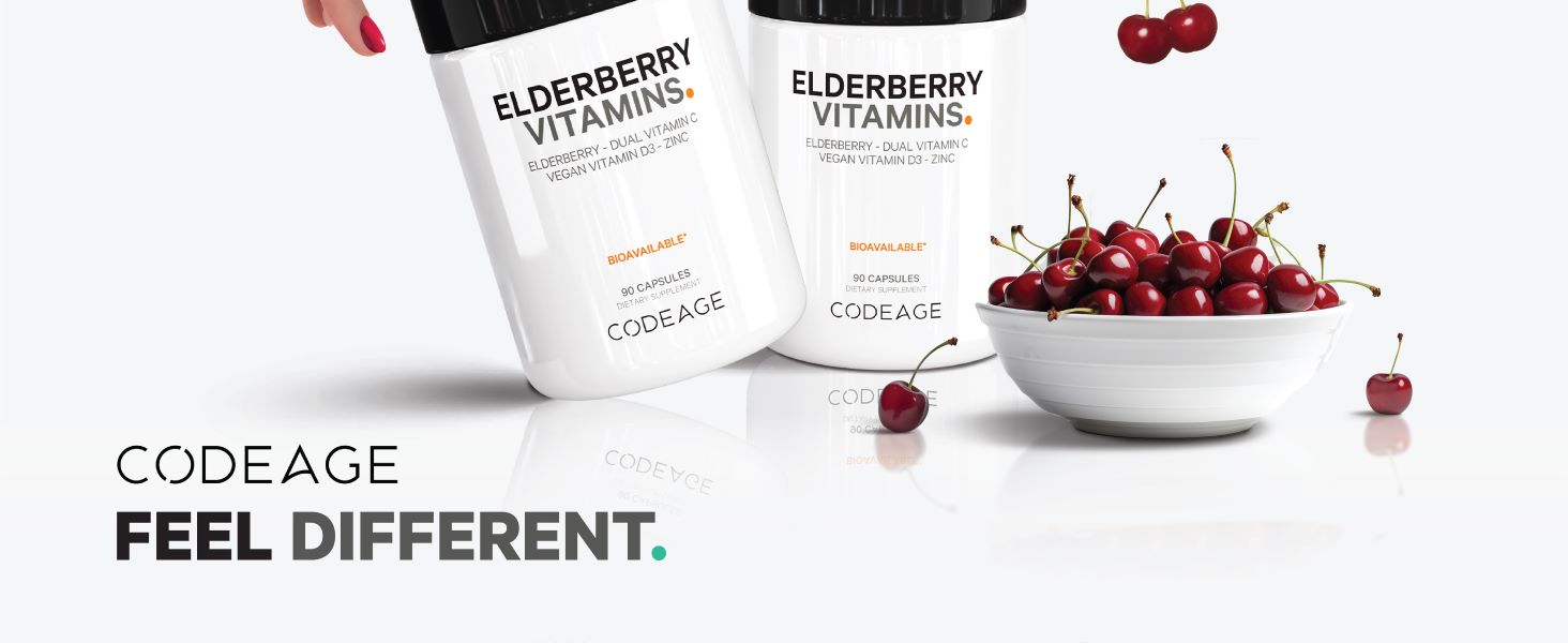 codeage supplements, elderberry capsules, elderberry vitamins, nutrition, dietary supplements