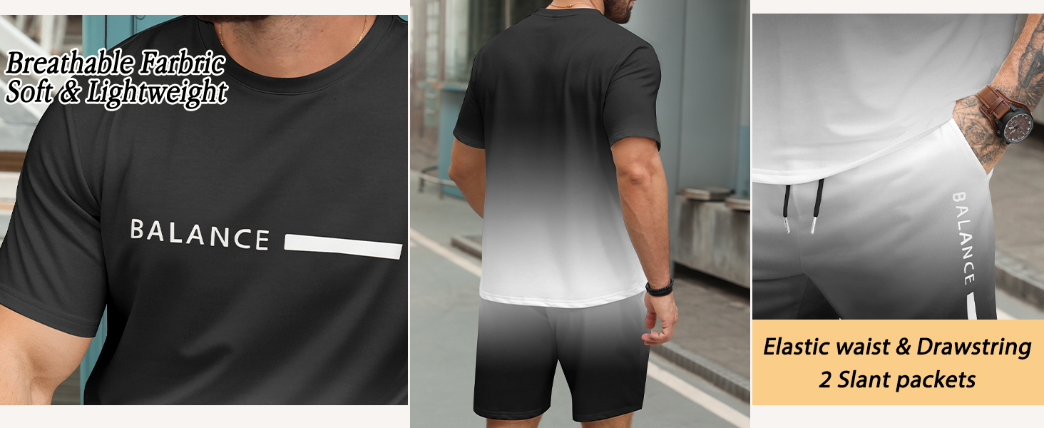 Men's Tropical Graphic 2 Piece Outfits
