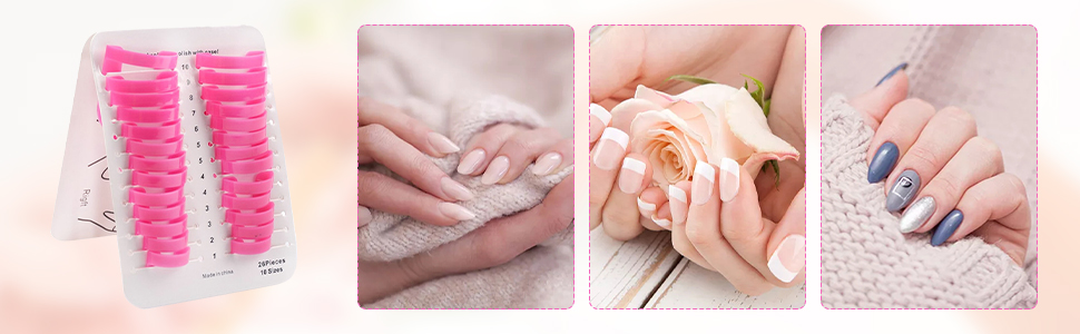 The nail polish edge guards for fingers