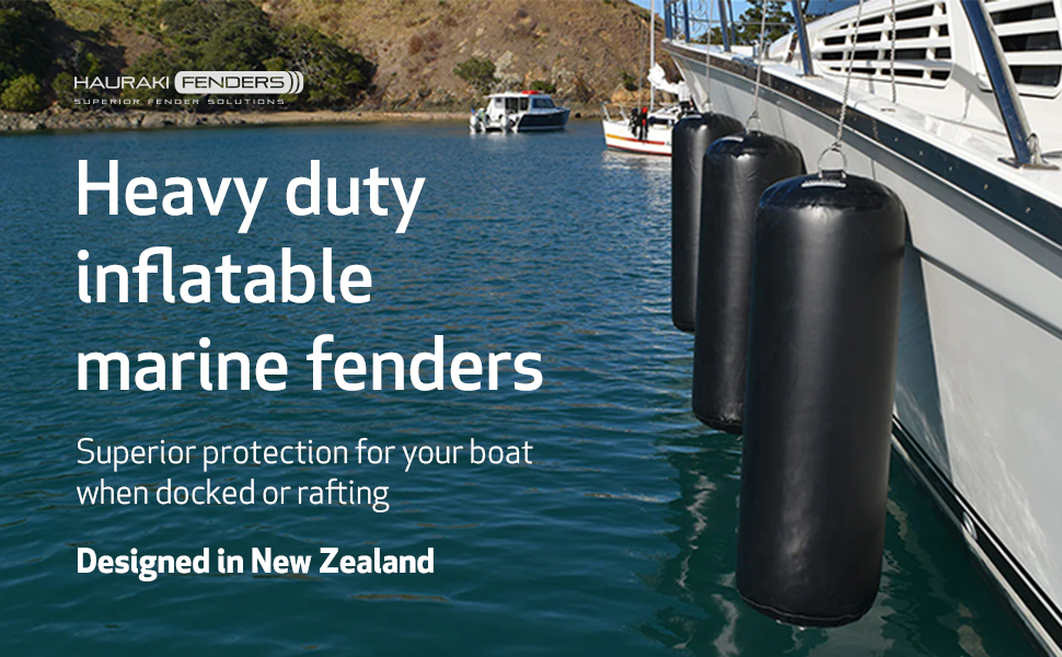 hauraki inflatable boat yacht fenders deflatable heavy duty horizontal vertical marina berth jetty