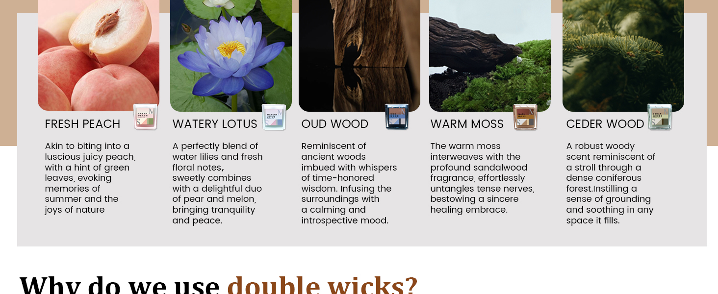 double wick soy scented candle gifts for women and men