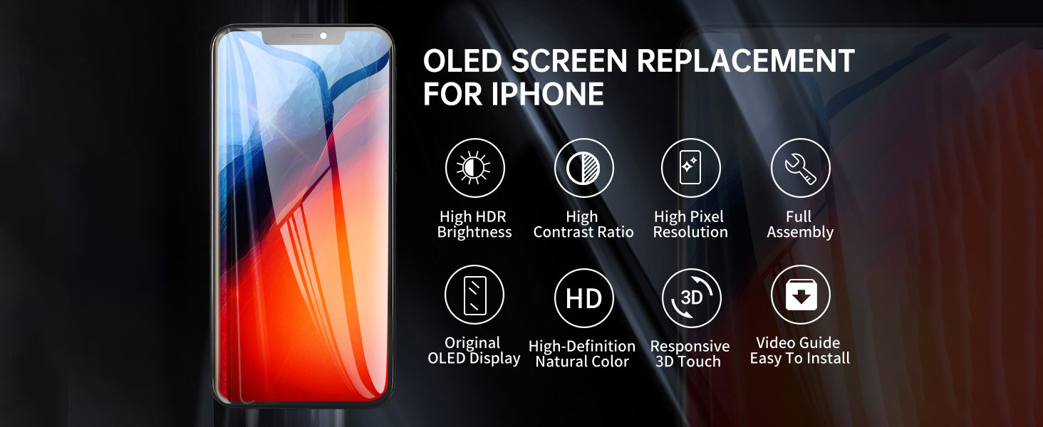 Risidamoy [OLED for iPhone 12 Pro Max Screen Replacement