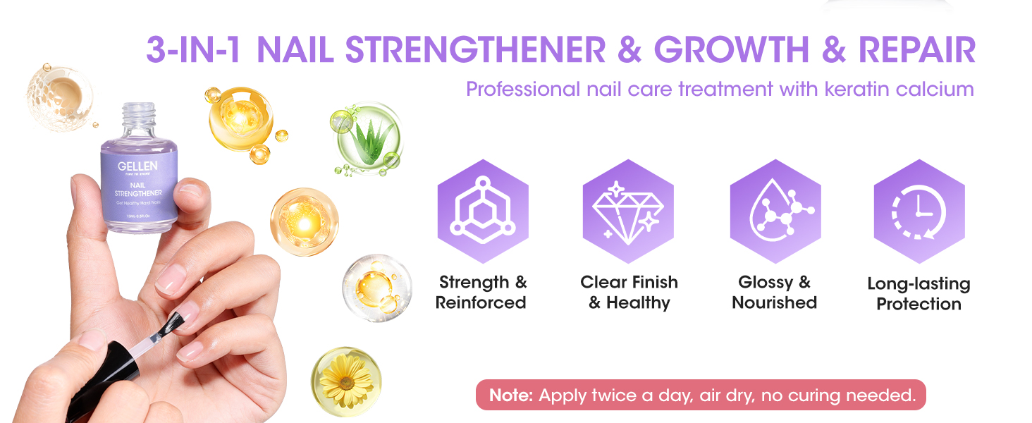 3-in-1 nail strengthener growth repair