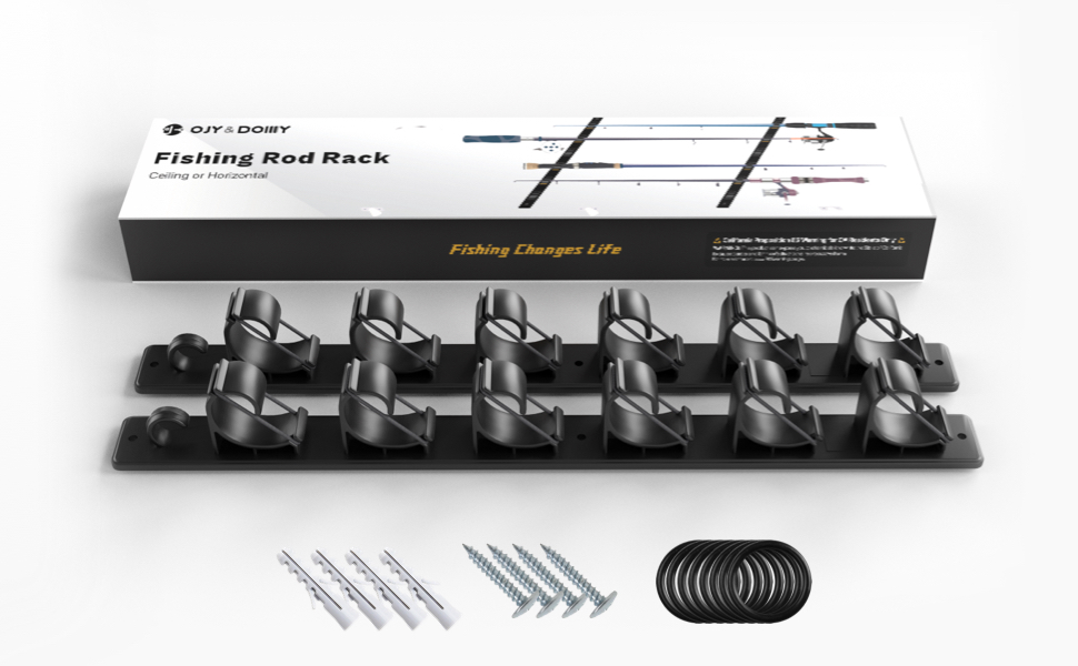 Fishing Rod Rack for Garage