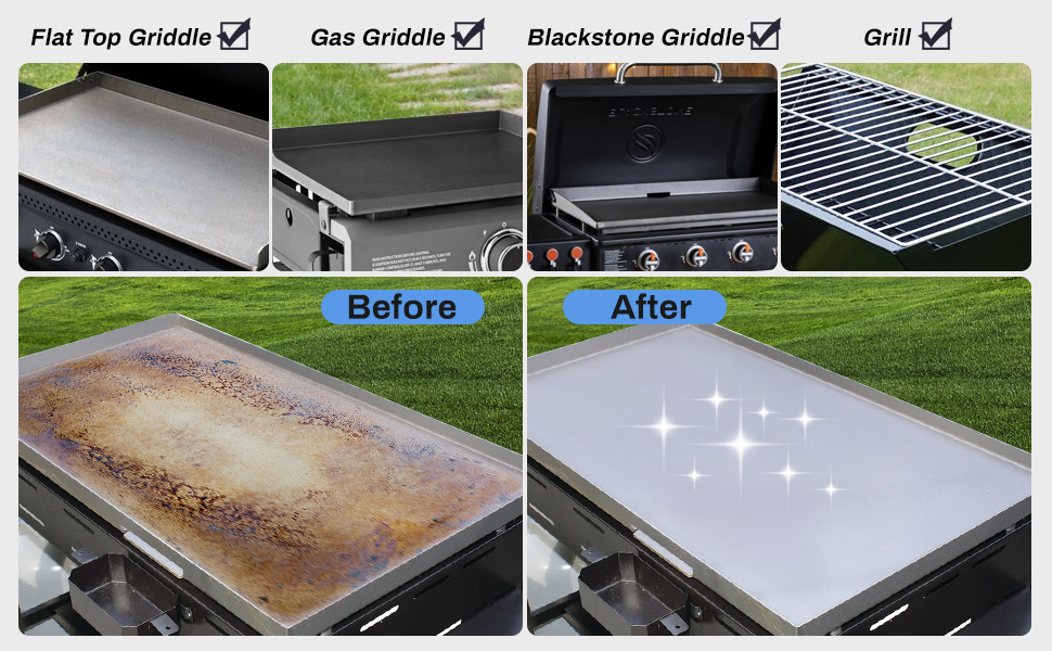 Ozzagar Griddle Grill Cleaning Kit Griddle Grill Cleaner