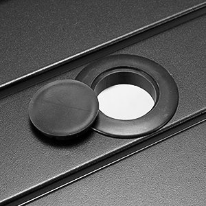 YODOLLA 5 Pieces Garden Dining Sets Outdoor 94cm Square Metal Table And 4 Metal Chairs With Umbrella Hole, Deck, Black 16 umbrella