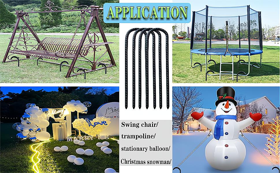 Garden Metal Stakes for Fence U Shaped