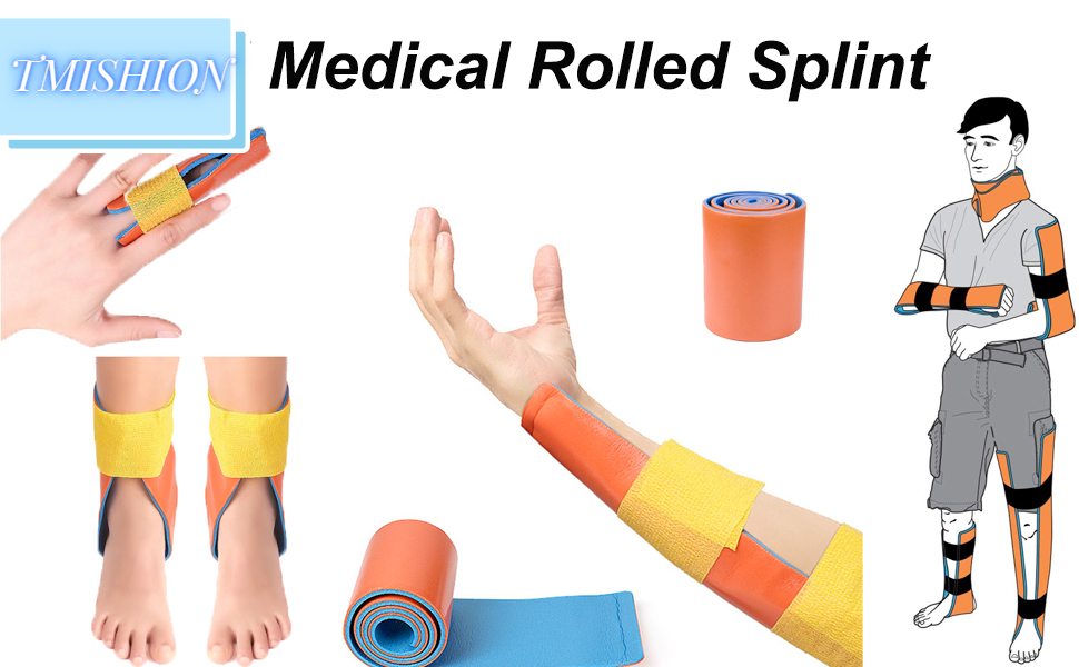 Foam Bandage,Splint Roll, Emergency First Aid Fracture Fixed Splint