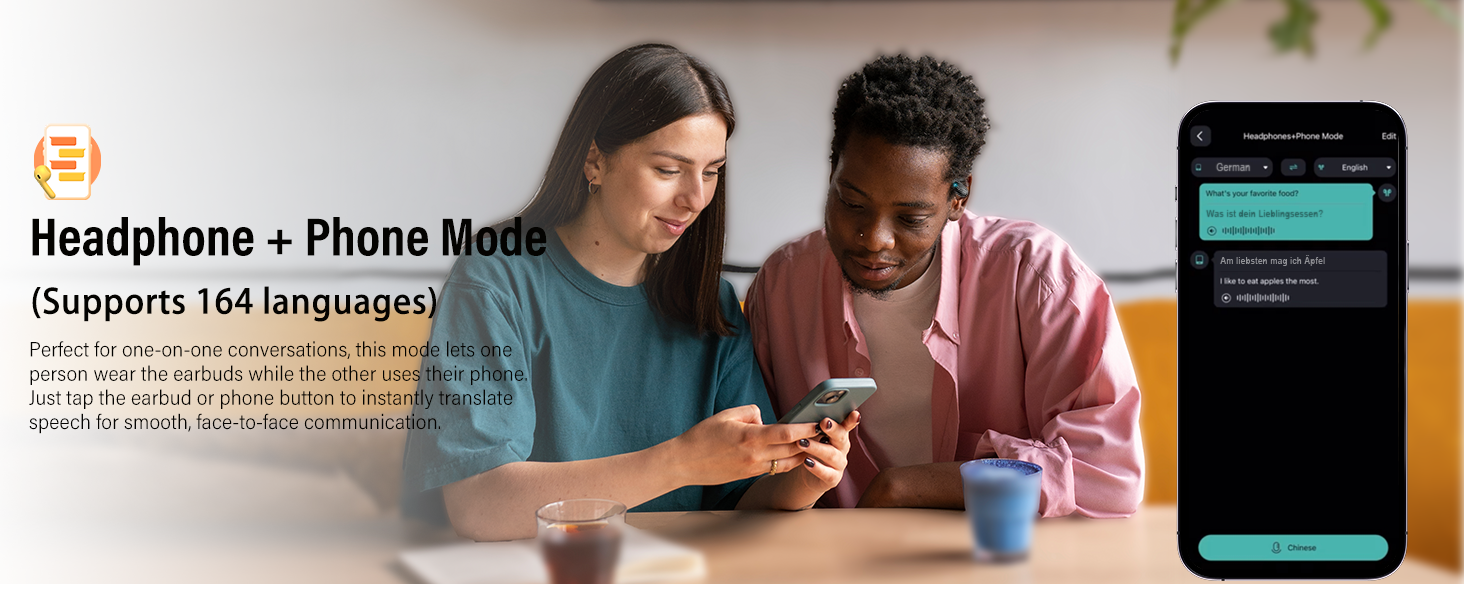 ear bud translator device all languages