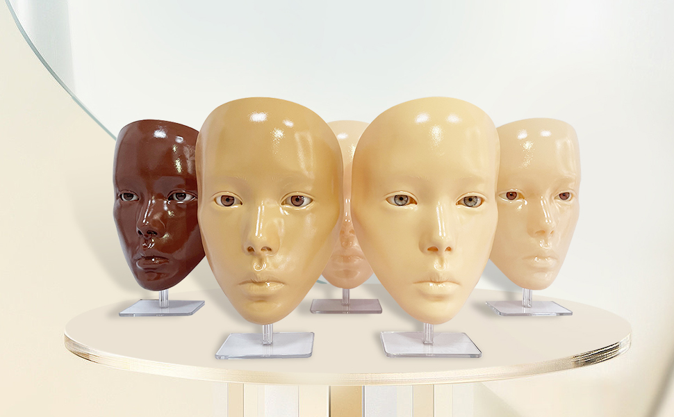 Amazon.com: 3D silicone repeated use make-up model face shadow eyelash ...