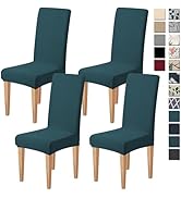 Dioxide High Stretch Chair Covers for Dining Chairs, Removable Washable Dining Chair Covers Set o...