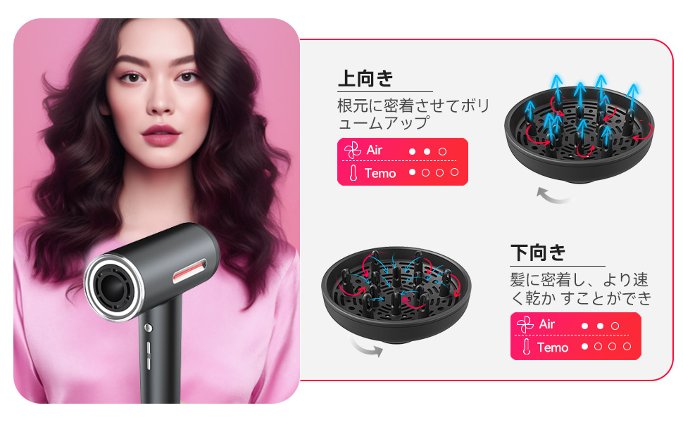 Amazon | LESCOLTON スピーディーイオン ドライヤー 大風量 速乾