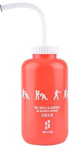 hockey water bottle red