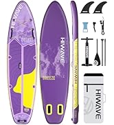 開封済み未使用 SUPボード Hiwave  11 x 34 x 6 Hiwave Inflatable Stand Up Paddle Board 11'*34”*6” Sup Board