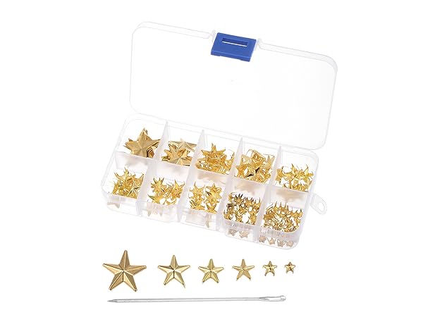 Amazon.com: uxcell 120PCS Metal Star Studs Claw 5-Claw