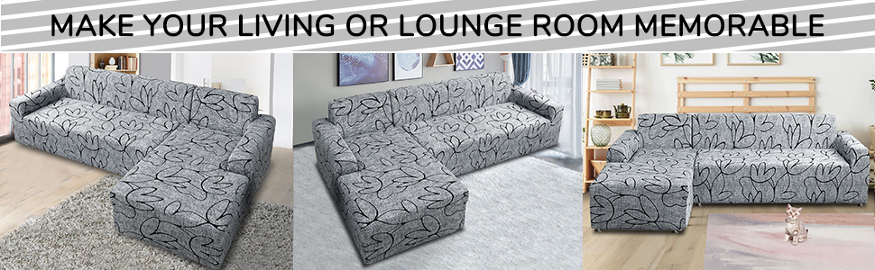 L Shape Stretch Sofa Covers