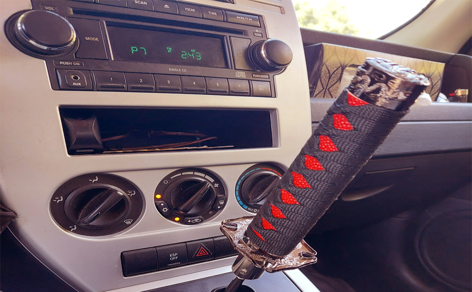 SZLYYDS Katana Shift Knob Samurai Sword Gear Shifter with 4