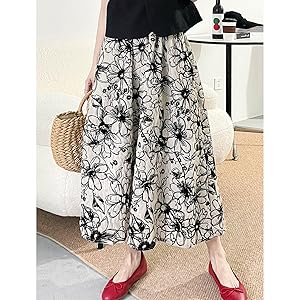 Amazon.co.jp: [NEZIH] ロングスカート レディース 秋 ハイ