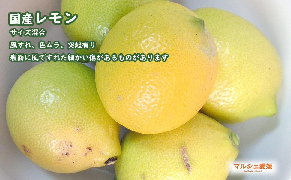 Amazon.co.jp: 国産 レモン 可品 2キロ サイズ混合 瀬戸内レモン