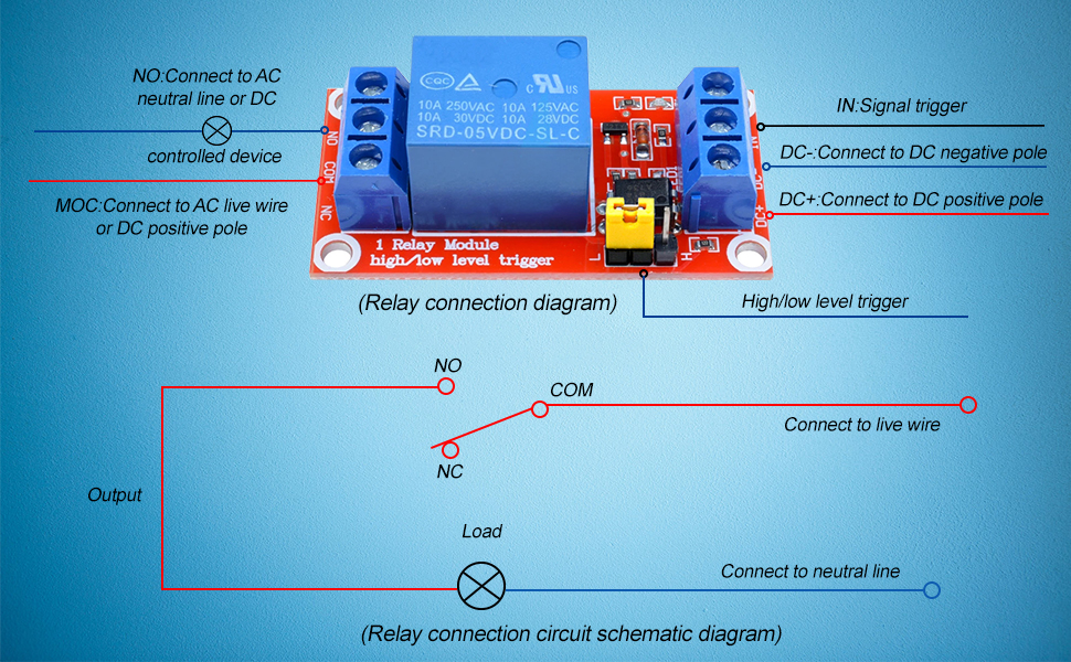 5v 1 Channel Relay Switch 