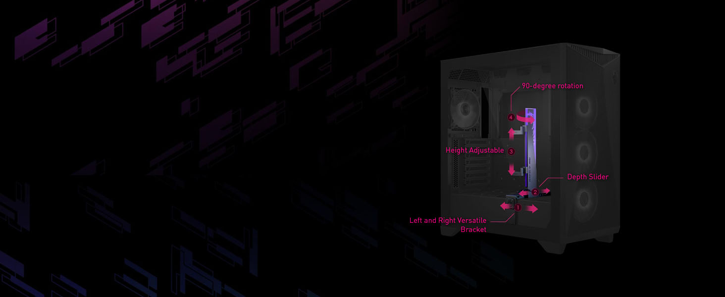 Carcasa para PC para juegos MPG GUNGNIR 300R AIRFLOW