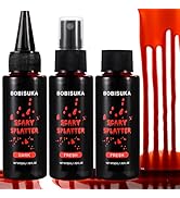 3PCS Halloween Fake Blood, Realistic Washable Fake Blood Spray, Dripping Blood, Fresh Liquid Fake...