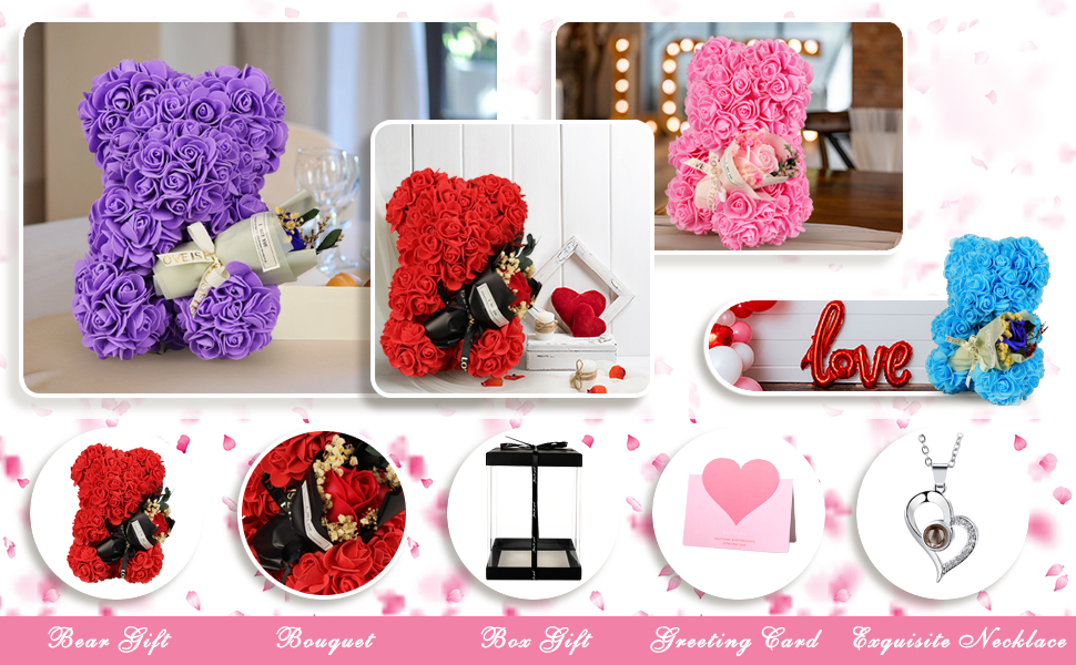  Rose Bear Gifts Set