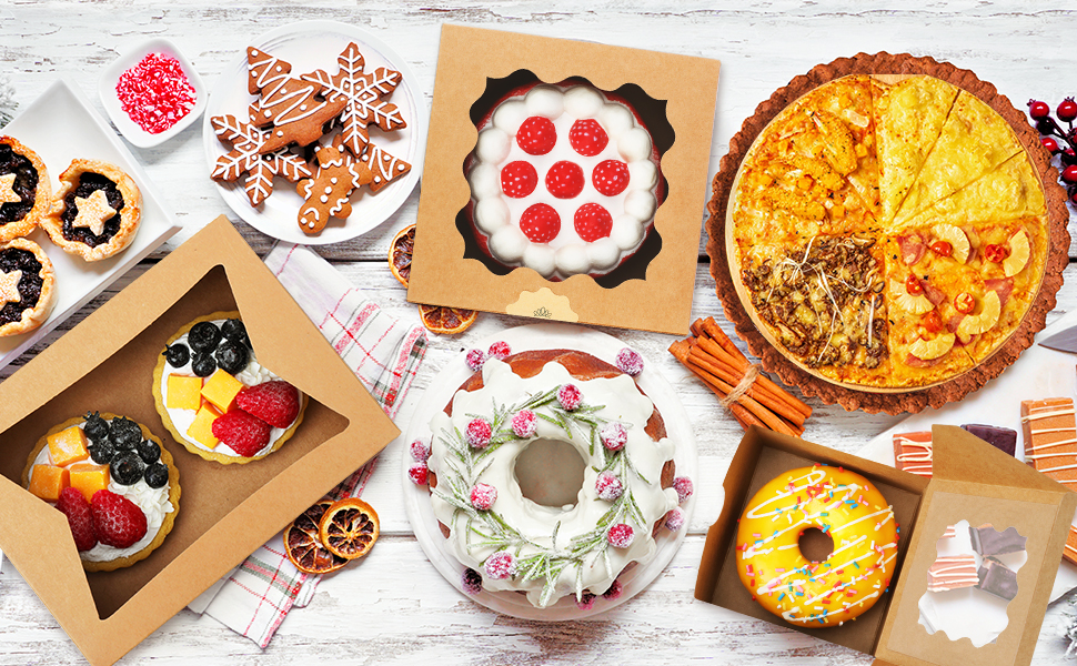 Kraft Cupcake Boxes BagDream 30PCS Single Cupcake Holder