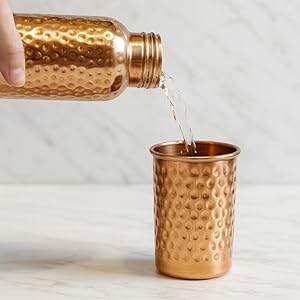 Amazon.co.jp: 安心国内発送 銅製 900ML 銅 水筒 トル