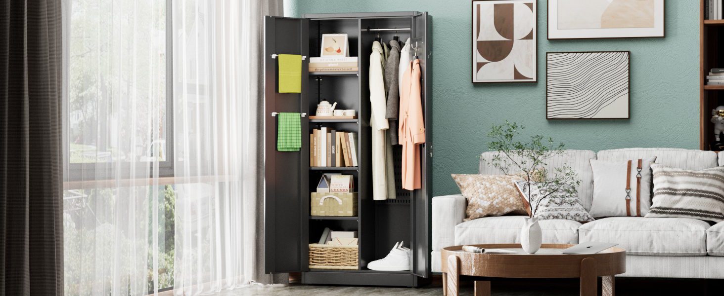 Broom Closet Storage Cabinet