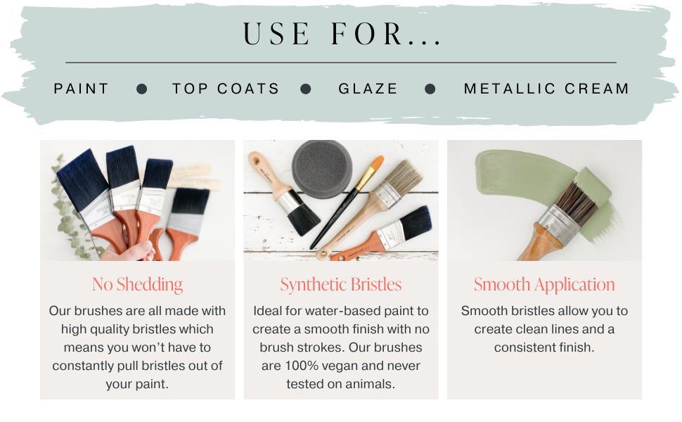 Best uses and product features for Country Chic Paint wax and paint brushes