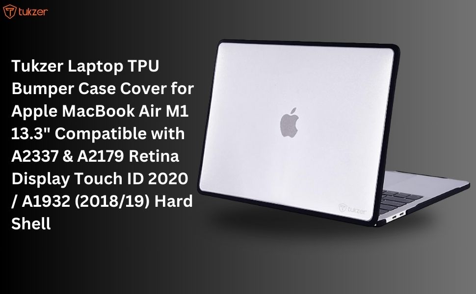 Tukzer Laptop TPU Bumper Case Cover for Apple MacBook Air M1 13.3