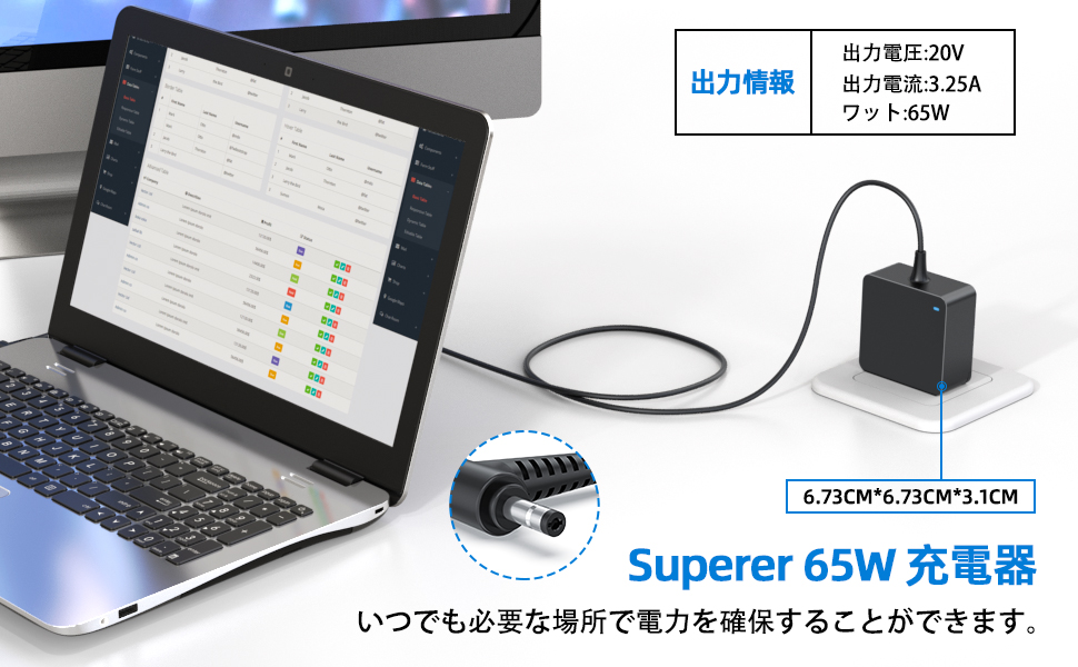 Amazon.co.jp: 【PSE認証済/2.3mコード】65W 45W 充電器 対応 Lenovo