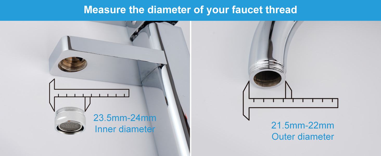 Hibbent Faucet Adapter Kit, Swivel Aerator Adapter to