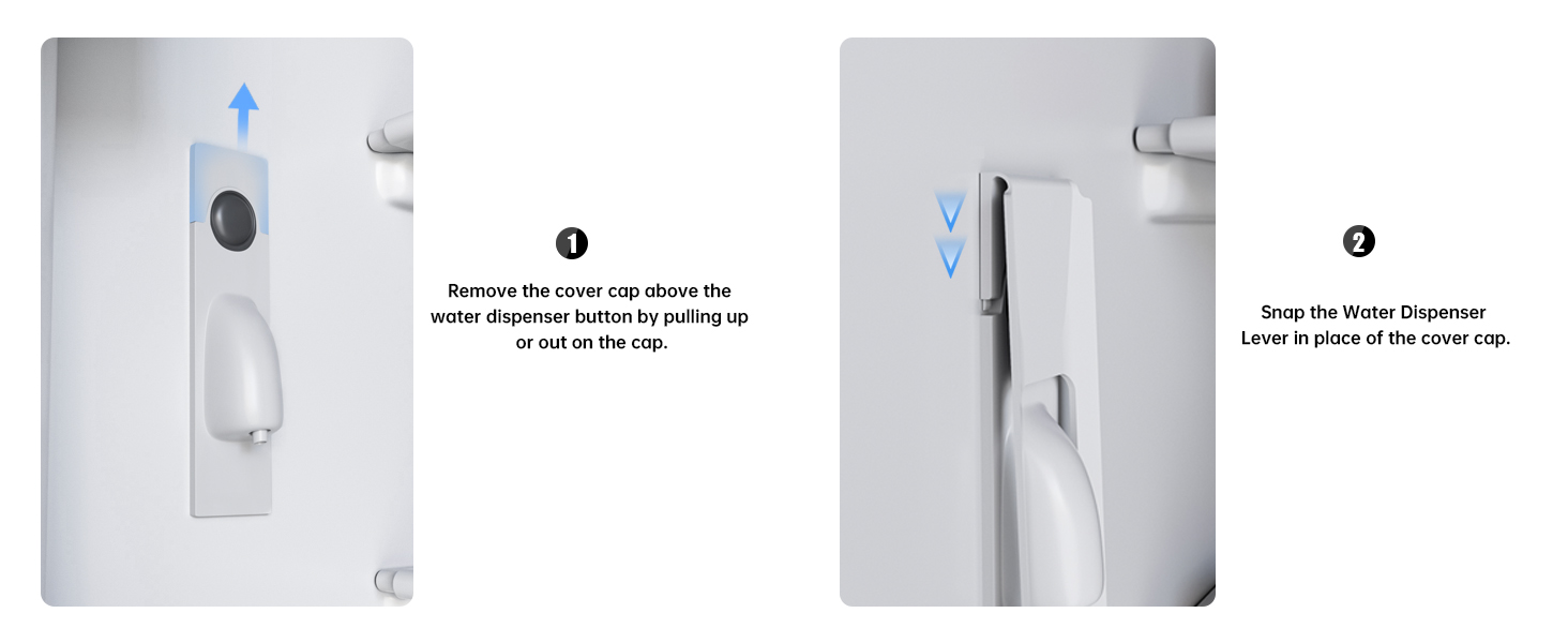 Water Dispenser Lever for Refrigerator Interior Water Dispensers, [One