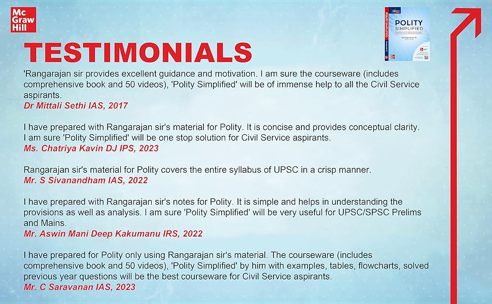 Testimonials UPSC aspirants Civil service book UPSC book
