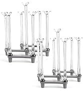 Yesland 2 Pack Retractable Cup Drying Rack, Plastic Non-slip Bottom Mug Tree Holder Organizer Rac...