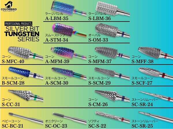 Amazon.co.jp: COLORBIRD ネイルビット タングステン鋼 ネイル