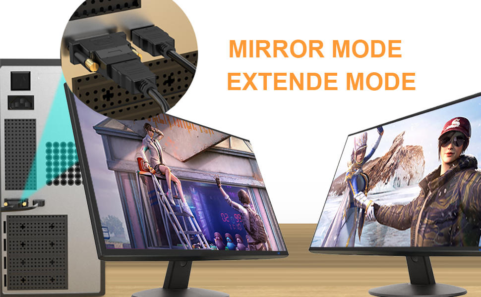 RyzzRooa DVI to HDMI Adapter 2Pack, Bidirectional Female