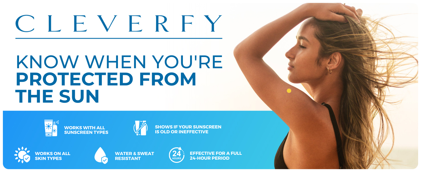 know when you're protected from the sun, uv stickers