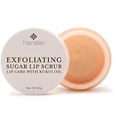 Hanalei Vegan Sugar Lip Scrub Exfoliator - Hawaiian Cane Sugar, Kukui Oil & Shea Butter for Smoot...