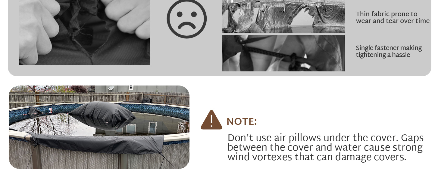 Don't use air pillows